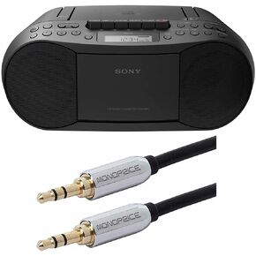سوني ،Cfds70-Blk ،CD/MP3 Cassette Boombox Home Audio Radio ،أسود ،مع مدخل AUX in Kuwait