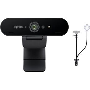 Logitech 4K Pro Webcam and Knox Gear Selfie Ring Light with Webcam Stand Bundle (2 Items) in Kuwait