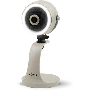 Movo WebMic HD Pro All-in-One Webcam with Microphone and Ring Light- 1080p HD Camera, Pro Cardioid Condenser Microphone, LED Ring Light -HD Webcam for Streaming, Video Conferencing, Recording, Gaming in Saudi Arabia