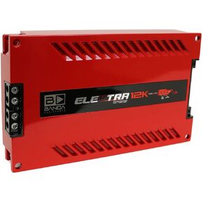 Electra 1-Channel Vehicle Audio Bass Amp - 12600W High-Powered Mono Bass Amplifier w/Subsonic Filter & Low Pass Filter Stable at 1Ohm, LED Indicators, Sound Specialization Red - BANDA 12K1OHMRED in Kuwait