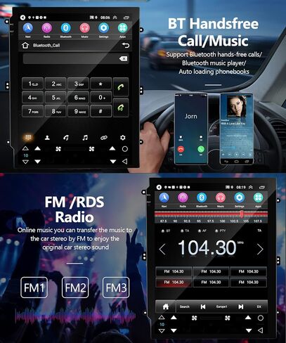 for Ford Fiesta 2009-2015 Android Car Stereo with Mirror Link, Rimoody 9.7 Inch Touch Screen Car Radio with GPS Navigation Bluetooth FM WiFi + Backup Camera in Saudi Arabia