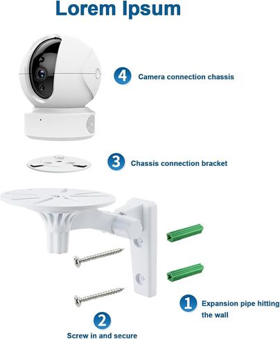 Wall Mount for Blink Mini Pan - Tilt Camera, Arlo Camera, Ring Stick-Up Cam - Mounting Bracket Kit for Outside Outdoor Indoor Ceiling, 2-Pack in Saudi Arabia