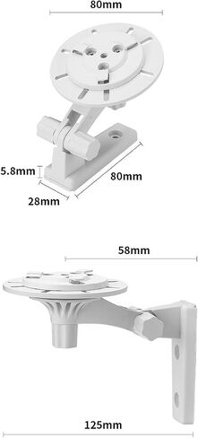Wall Mount for Blink Mini Pan - Tilt Camera, Arlo Camera, Ring Stick-Up Cam - Mounting Bracket Kit for Outside Outdoor Indoor Ceiling, 2-Pack in Saudi Arabia