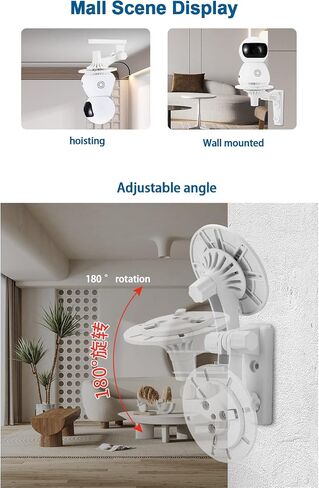 Wall Mount for Blink Mini Pan - Tilt Camera, Arlo Camera, Ring Stick-Up Cam - Mounting Bracket Kit for Outside Outdoor Indoor Ceiling, 2-Pack in Saudi Arabia