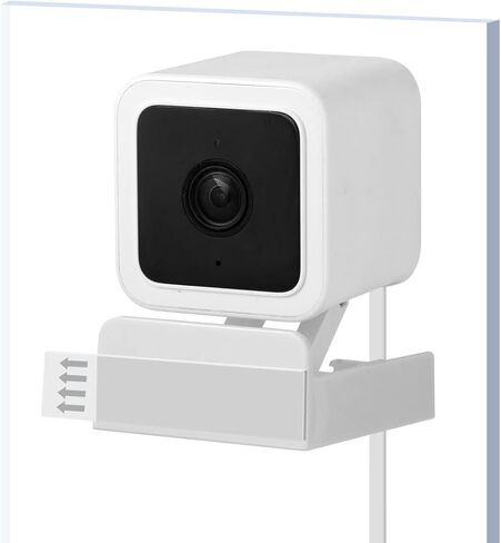 LANMU Window Mount Comaptible with Wyze Cam V3, Screwless Mount, Strong Adhesive Mounting Bracket, Damage-Free in Saudi Arabia
