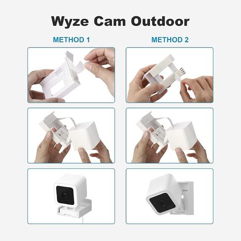 LANMU Window Mount Comaptible with Wyze Cam V3, Screwless Mount, Strong Adhesive Mounting Bracket, Damage-Free in Saudi Arabia