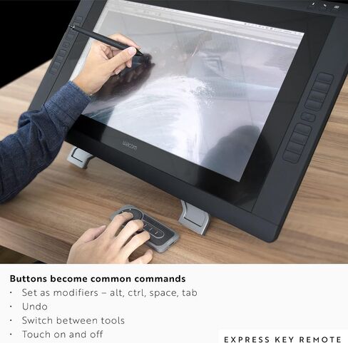 Wacom Express Key Remote for Cintiq & Intuos Pro (ACK411050) & Drawing Glove, Two-Finger Artist Glove for Drawing Tablet Pen Display, 90% Recycled Material, eco-Friendly, one-Size (1 Pack) in Saudi Arabia