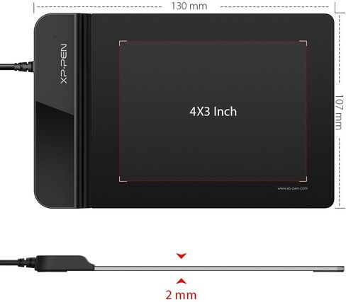 XPPen Drawing Tablet G430S OSU Tablet Graphic Drawing Tablet with 8192 Levels Pressure Battery-Free Stylus, 4 x 3 inch Ultrathin Tablet & XPPen Office Desk Pad Protector Size: 23.62"X11.81" in Saudi Arabia