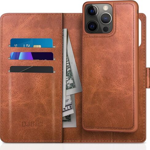 for iPhone 13 Pro 2-in-1 Detachable Wallet case with Credit Card Holder【RFID Blocking】,Flip Folio Book PU Leather Protective Cover Women Men for Apple 13Pro Phone case Light Coffee in Kuwait