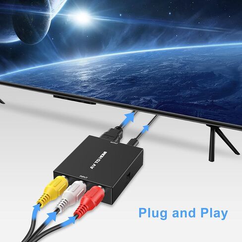 محول Hiprorca AV إلى HDMI، محول Mini RCA إلى HDMI، محول محول صوت فيديو CVBS المركب in Kuwait
