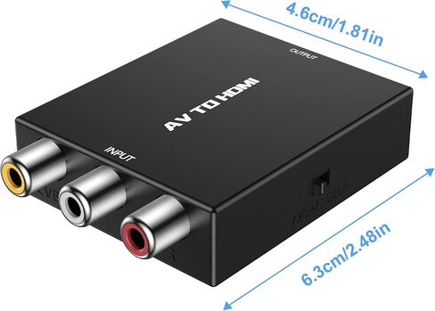محول Hiprorca AV إلى HDMI، محول Mini RCA إلى HDMI، محول محول صوت فيديو CVBS المركب in Kuwait