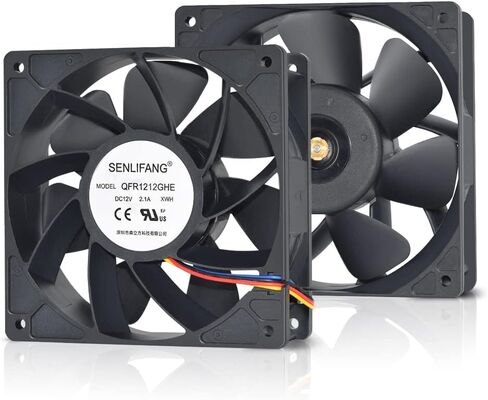 مروحة 120 مم لقدم الوعل ، 2 حزمة من مراوح داخلية Bitmain DC 12 فولت ومكونات التبريد لـ S7 S9 D3 L3 E9 T9 ، مع مروحة تبريد عالية تدفق الهواء 6000 لفة في الدقيقة in Kuwait