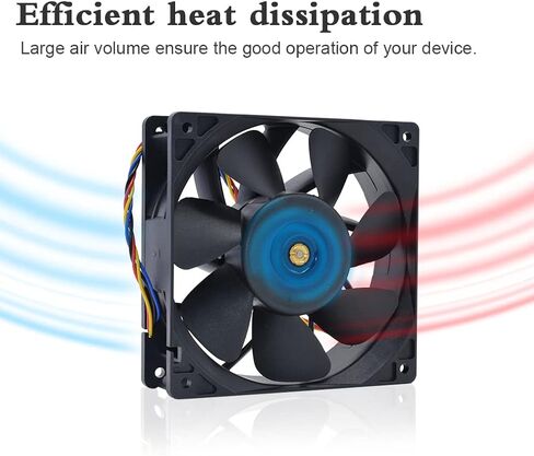 مروحة 120 مم لقدم الوعل ، 2 حزمة من مراوح داخلية Bitmain DC 12 فولت ومكونات التبريد لـ S7 S9 D3 L3 E9 T9 ، مع مروحة تبريد عالية تدفق الهواء 6000 لفة في الدقيقة in Kuwait