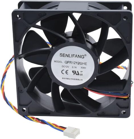 مروحة 120 مم لقدم الوعل ، 2 حزمة من مراوح داخلية Bitmain DC 12 فولت ومكونات التبريد لـ S7 S9 D3 L3 E9 T9 ، مع مروحة تبريد عالية تدفق الهواء 6000 لفة في الدقيقة in Kuwait