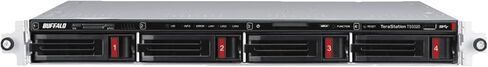 BUFFALO TeraStation 5420RN Rackmount NAS 80 تيرابايت (4x20 تيرابايت) مع محركات الأقراص الصلبة NAS HDD متضمنة 10 جيجا بايت / 4 خليج/RAID/iSCSI/NAS/خادم تخزين/خادم NAS/تخزين NAS/تخزين الشبكة/خادم الملفات in Kuwait