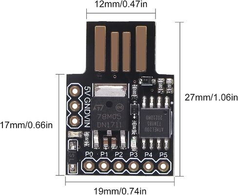 D-FLIFE 10 قطع Digispark Kickstarter Attiny85 وحدة عامة مايكرو USB لوحة تطوير لاردوينو in Saudi Arabia