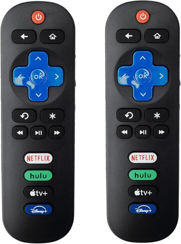 New Universal TV Remote for All Roku TV,Remote for TCL Roku/for Hisense Roku/for Onn Roku TV(Not for Roku Stick and Box)【Pack of 2】 in Kuwait