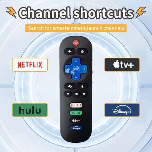 New Universal TV Remote for All Roku TV,Remote for TCL Roku/for Hisense Roku/for Onn Roku TV(Not for Roku Stick and Box)【Pack of 2】 in Kuwait
