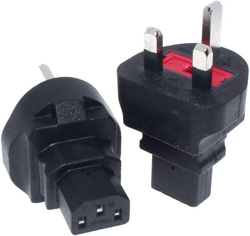 UK BS1363 to C13 Power Cord,Toptekits 16AWG Britain England Power Cord, with Fuse,IEC-320-C13 to UK Plug BS1363 (1ft/0.3m) in Saudi Arabia