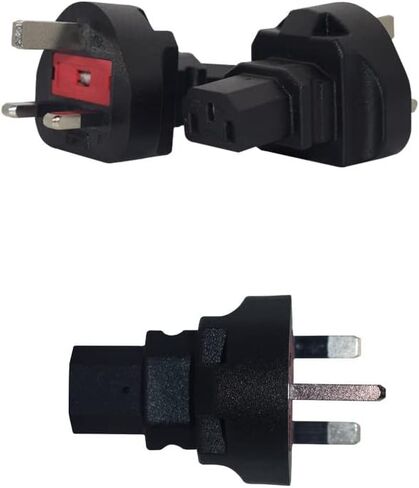 UK BS1363 to C13 Power Cord,Toptekits 16AWG Britain England Power Cord, with Fuse,IEC-320-C13 to UK Plug BS1363 (1ft/0.3m) in Saudi Arabia