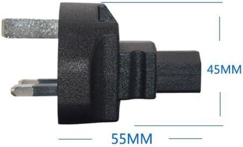 UK BS1363 to C13 Power Cord,Toptekits 16AWG Britain England Power Cord, with Fuse,IEC-320-C13 to UK Plug BS1363 (1ft/0.3m) in Saudi Arabia