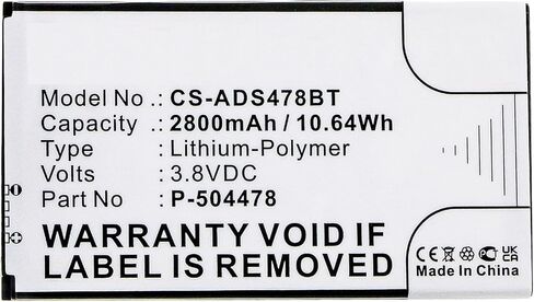 Henhaoro Battery for ADT Command Secondary Color Touchscreen Keypad P-504478 in Kuwait