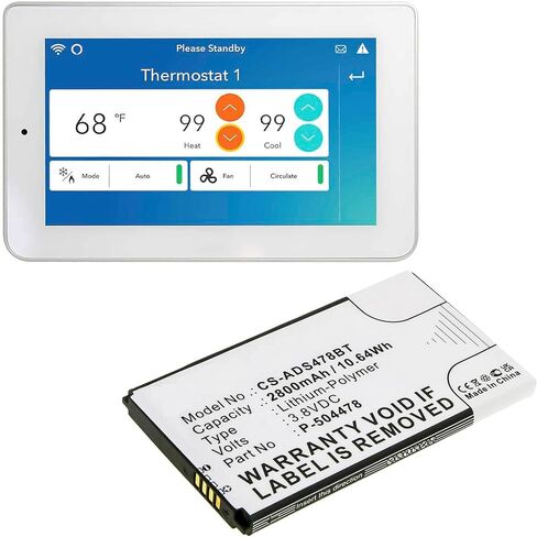 Henhaoro Battery for ADT Command Secondary Color Touchscreen Keypad P-504478 in Kuwait