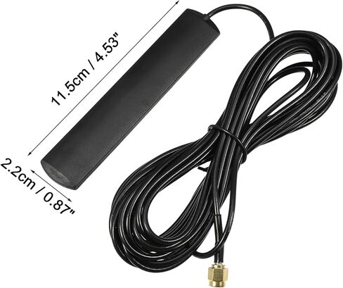 X AUTOHAUX تيار مستمر 12 فولت 16.4ft هوائي السيارة DAB الجوي SMA محول هوائي الراديو ل Blaupunkt ل بايونير لكلاريون لكينوود الأسود in Kuwait