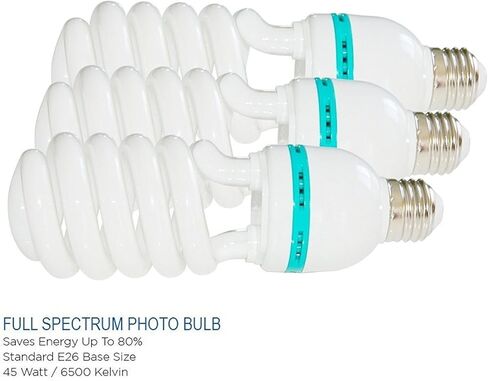 طقم إضاءة بورتريه لتصوير الفيديو من يوليوس ستوديو، عاكس مظلة باللونين الأبيض والأسود، لمبة مستمرة ومقبس مع إدراج مظلة، حامل ثلاثي القوائم للضوء، حقيبة حمل، استوديو للصور، JSAG284V2 in Kuwait