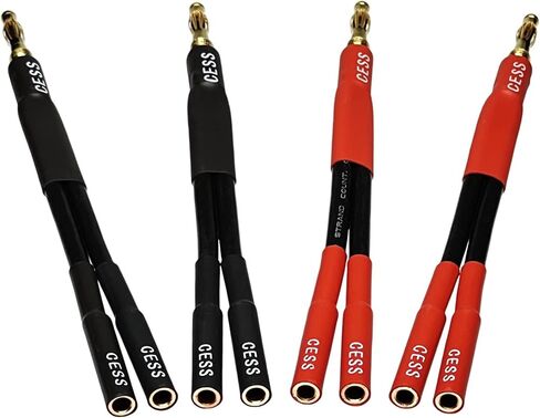 CNCESS Banana Plug 2-in 1-Out Splitter (4-Pack) in Kuwait