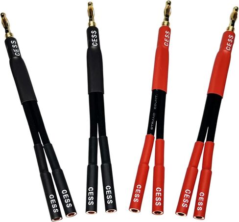 CNCESS Banana Plug 2-in 1-Out Splitter (4-Pack) in Kuwait