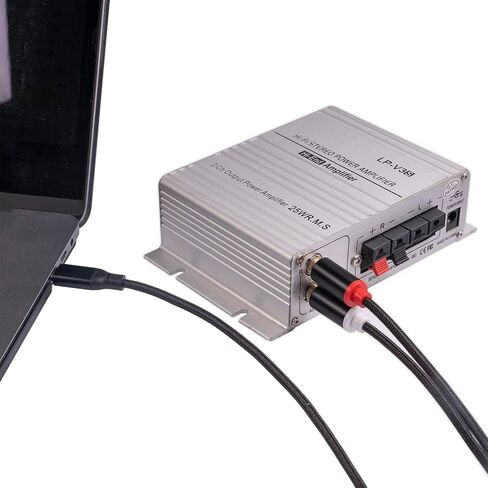 كيبل صوت ستيريو USB C الى 2 ذكر ار سي ايه بطول 6 قدم، محول USB نوع C الى 2 ذكر ار سي ايه سلك ستيريو - 3 قدم in Saudi Arabia