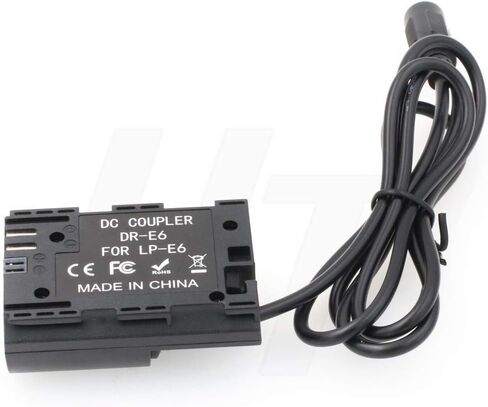 DR-E18 DC Coupler to Dual USB for Canon 77D 200D 750D 760D 800D 8000D, Rebel T7i T6s T6i, KISS X8i (LP-E17 Dummy Battery) in Saudi Arabia