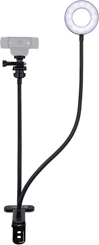 Logitech 4K Pro Webcam and Knox Gear Selfie Ring Light with Webcam Stand Bundle (2 Items) in Kuwait