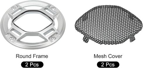 MECCANIXITY Speaker Grill Cover 6" Mesh Subwoofer Grill Guard Protector for Home Audio DIY Black 2 Pack in Saudi Arabia