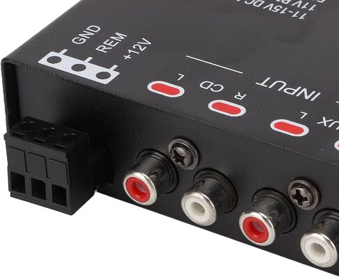 7 Band Car Audio Graphic Equalizer, Variable Gain Adjustment High Level Input EQ, Low Pass Filter, Chassis Graphic Equalizer with Control Volume in Saudi Arabia
