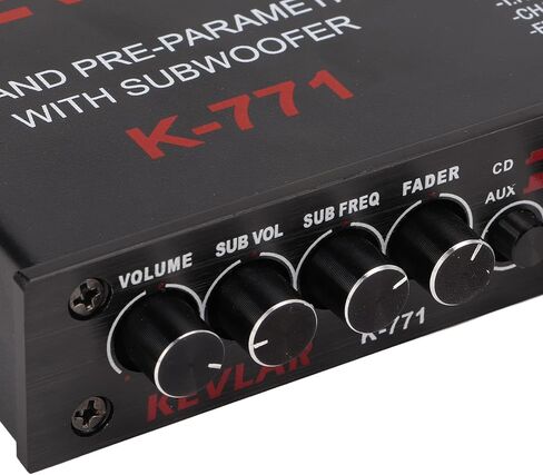 7 Band Car Audio Graphic Equalizer, Variable Gain Adjustment High Level Input EQ, Low Pass Filter, Chassis Graphic Equalizer with Control Volume in Saudi Arabia