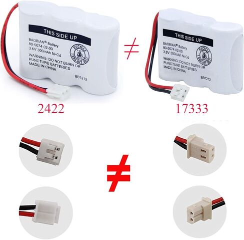 BAOBIAN UL122 80-5074-02-00 80-5074-00-00 Ni-CD 3.6V بطارية هاتف لاسلكية 2422 E1802 E1803 80-5074-00-00 TL96155 3SN-2/3AA30-S-J1 (حزمة من 2) in Kuwait