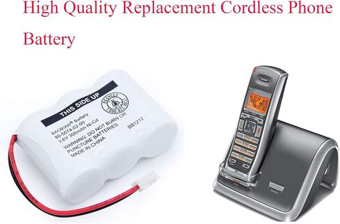 BAOBIAN UL122 80-5074-02-00 80-5074-00-00 Ni-CD 3.6V بطارية هاتف لاسلكية 2422 E1802 E1803 80-5074-00-00 TL96155 3SN-2/3AA30-S-J1 (حزمة من 2) in Kuwait
