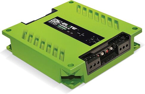 4-Ch. Vehicle Audio Bass Amplifier - 300W D Class High-Powered Mono Bass Amp w/Subsonic Filter & Low Pass Filter Stable @ 2 Ohms, LED Indicators, Sound Specialization, Green - BANDA 1200.42OHMGREEN in Kuwait