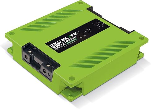 4-Ch. Vehicle Audio Bass Amplifier - 300W D Class High-Powered Mono Bass Amp w/Subsonic Filter & Low Pass Filter Stable @ 2 Ohms, LED Indicators, Sound Specialization, Green - BANDA 1200.42OHMGREEN in Kuwait