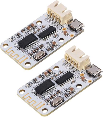 HiLetgo 2pcs PAM8403 3W+3W Wireless Bluetooth 4.0 Module Micro USB Power Supply 2x3W Bluetooth 4.0 Audio Receiver Digital AMP Amplifier Board Bluetooth Module in Saudi Arabia