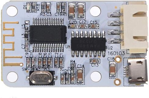 HiLetgo 2pcs PAM8403 3W+3W Wireless Bluetooth 4.0 Module Micro USB Power Supply 2x3W Bluetooth 4.0 Audio Receiver Digital AMP Amplifier Board Bluetooth Module in Saudi Arabia