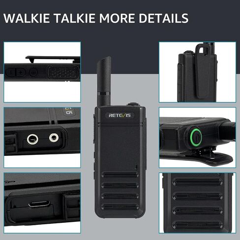 Retevis RB39 Walkie-Talkies,USB-C Rechargeable Two-Way Radios,Call Tone,Rugged,VOX Hands Free Portable 2 Way Radios for Healthcare Utility School Hotel(10 Pack) in Saudi Arabia