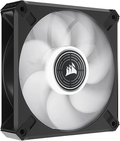 CORSAIR ML120 LED Elite، مروحة LED حمراء بارتفاع مغناطيسي 120 مم مع دليل هوائي، حزمة واحدة، أسود in Saudi Arabia