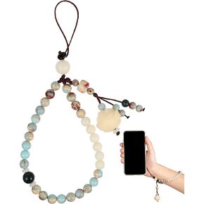 سحر الهاتف مطرز ، اليدوية الطبيعية حزام المعصم الحبل الهاتف المحمول ، حزام الهاتف الخليوي العالمي مكافحة فقدان سلسلة سوار سلسلة سلسلة الهاتف الخليوي للنساء الفتيات in Kuwait