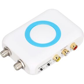 Dilwe HDMI RF Modulator, Support PAL/NTSC Format Output to RF Modulator 1080P PLL Control of VHF Operating Frequency for Home TV Replacement in Saudi Arabia
