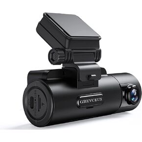 GREVCEUX Dash Cam أمامية وخلفية 4K+2K، كاميرا داش ثنائية القناة للسيارات، بطاقة TF سعة 32 جيجابايت، شاشة IPS 2.2 بوصة، رؤية ليلية، زاوية واسعة 170 درجة، WDR، وضع انتظار 24 ساعة in Kuwait
