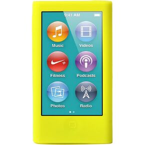 أغطية حماية من السيليكون من ColorYourLife iPod Nano لجهاز iPod Nano الجيل الثامن والجيل السابع الجديد مع مسح للتنظيف (أرجواني) in Kuwait