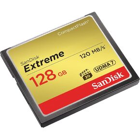 SanDisk SDCFXS-128G-A46 Extreme Memory Card 128 GB CompactFlash, Black in Kuwait